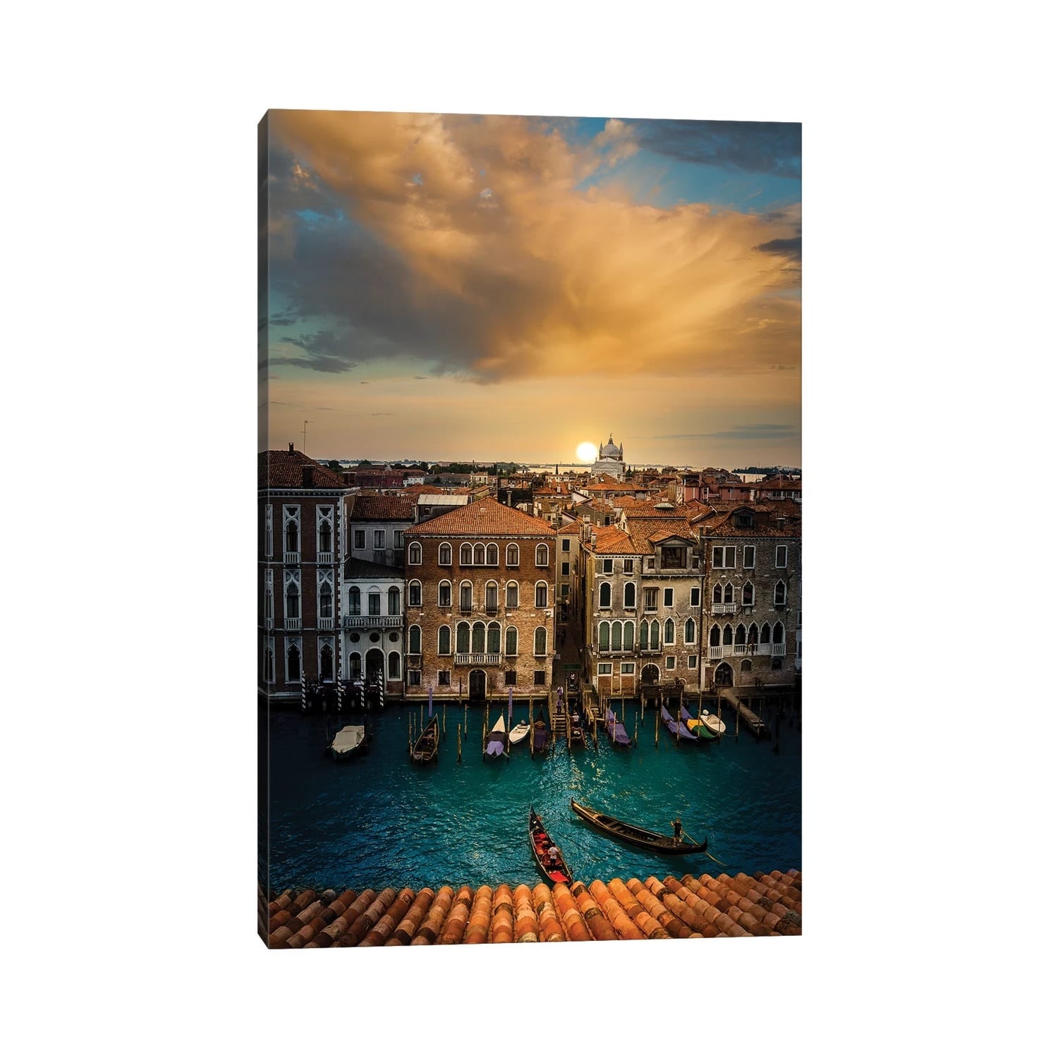 Icanvas Sunset In Venice By Enzo Romano