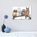 Icanvas Tea Owls By Holly Simental Gallery Wrapped Canvas Print