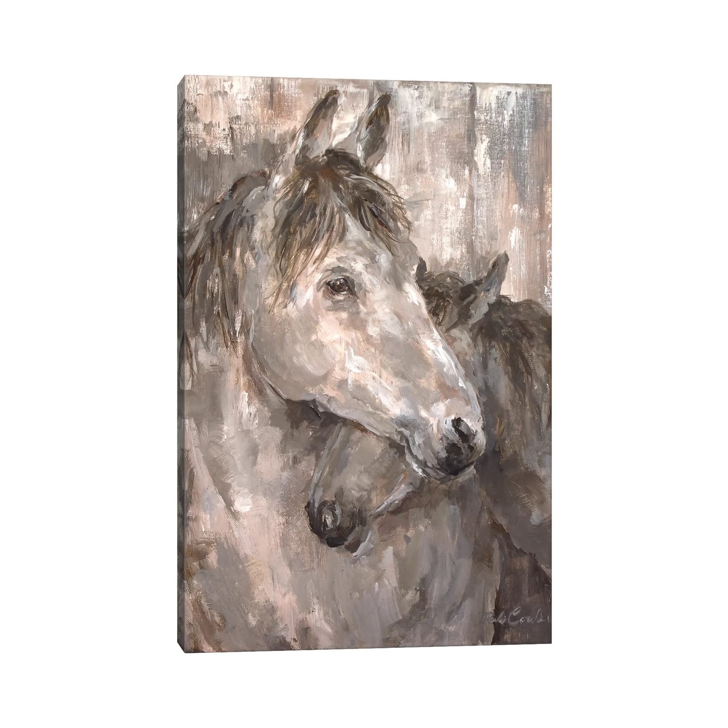Icanvas Tender Farmhouse Horse By Debi Coules Canvas Print