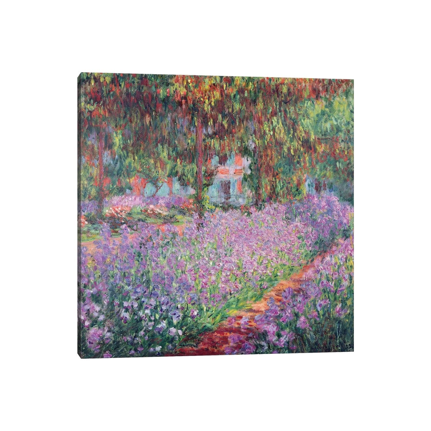 Icanvas The Artists Garden At Giverny 1900 By Claude Monet Canvas Print