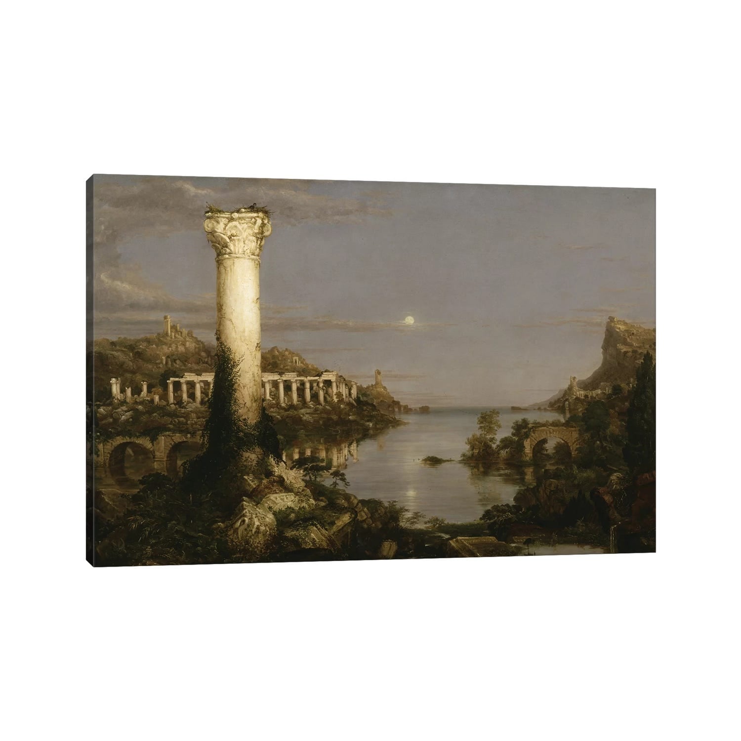 The Course Of Empire Desolation 1836 By Thomas Cole Gallery Wrapped Canvas Print