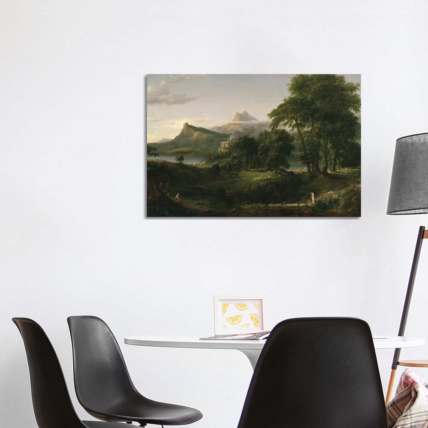 The Course Of Empire The Arcadian Or Pastoral State C.1836 By Thomas Cole Gallery Wrapped Canvas Print