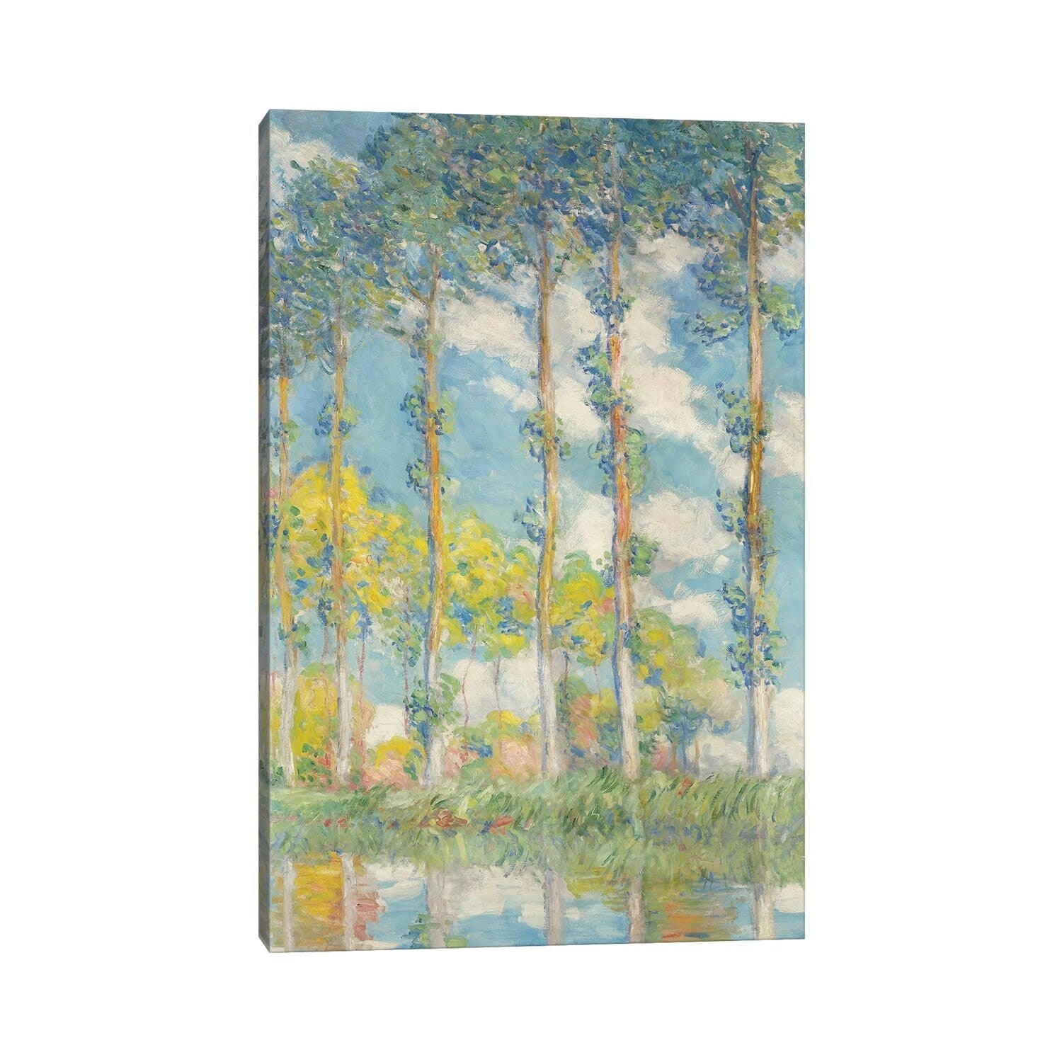 Icanvas The Poplars Les Peupliers 1891 By Claude Monet Gallery Wrapped Canvas Print