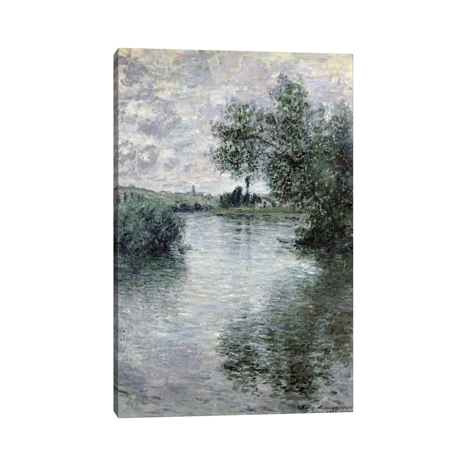 Icanvas The Seine At Vetheuil 1879 By Claude Monet Canvas Print