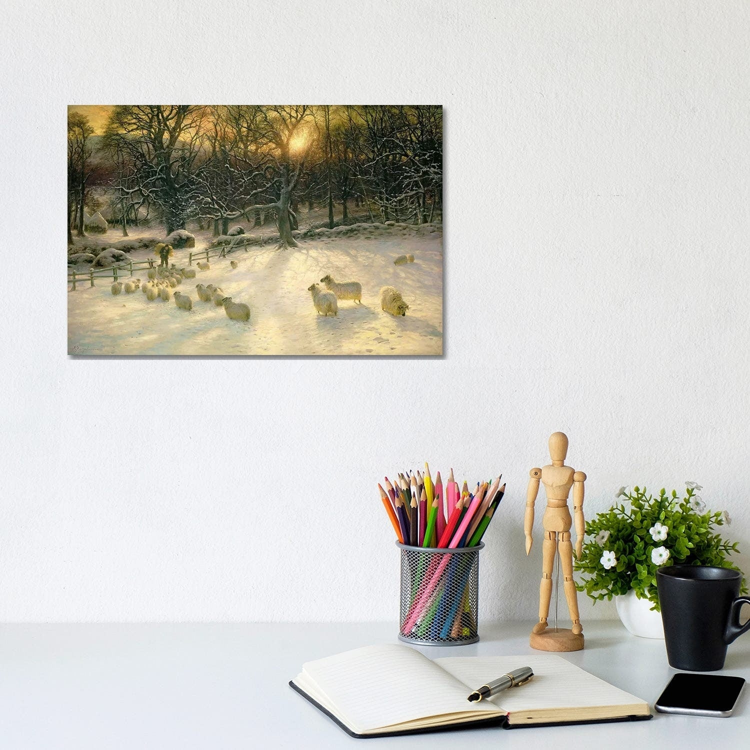 Icanvas The Shortening Winters Day Is Near A Close By Joseph Farquharson Canvas Print
