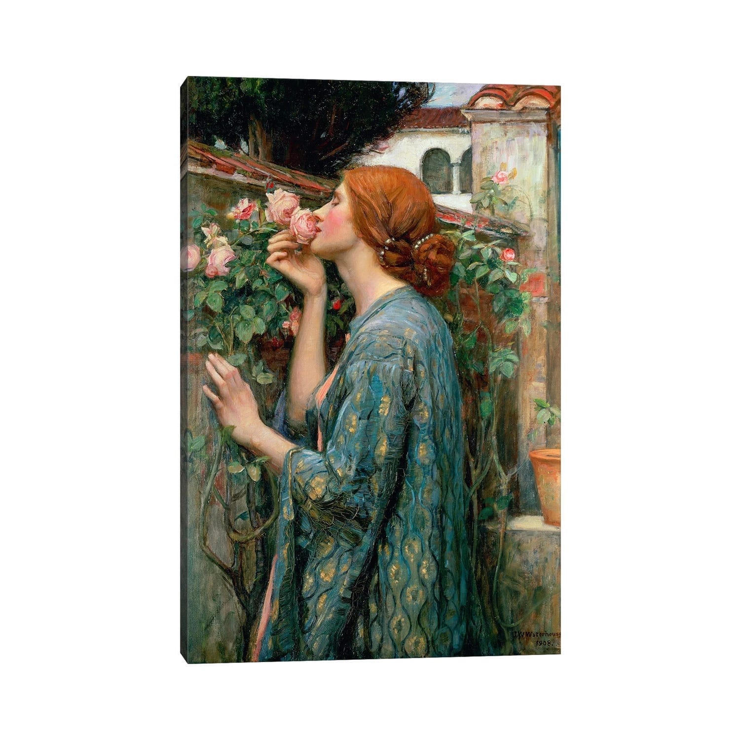 Icanvas The Soul Of The Rose 1908 By John William Waterhouse Canvas Print