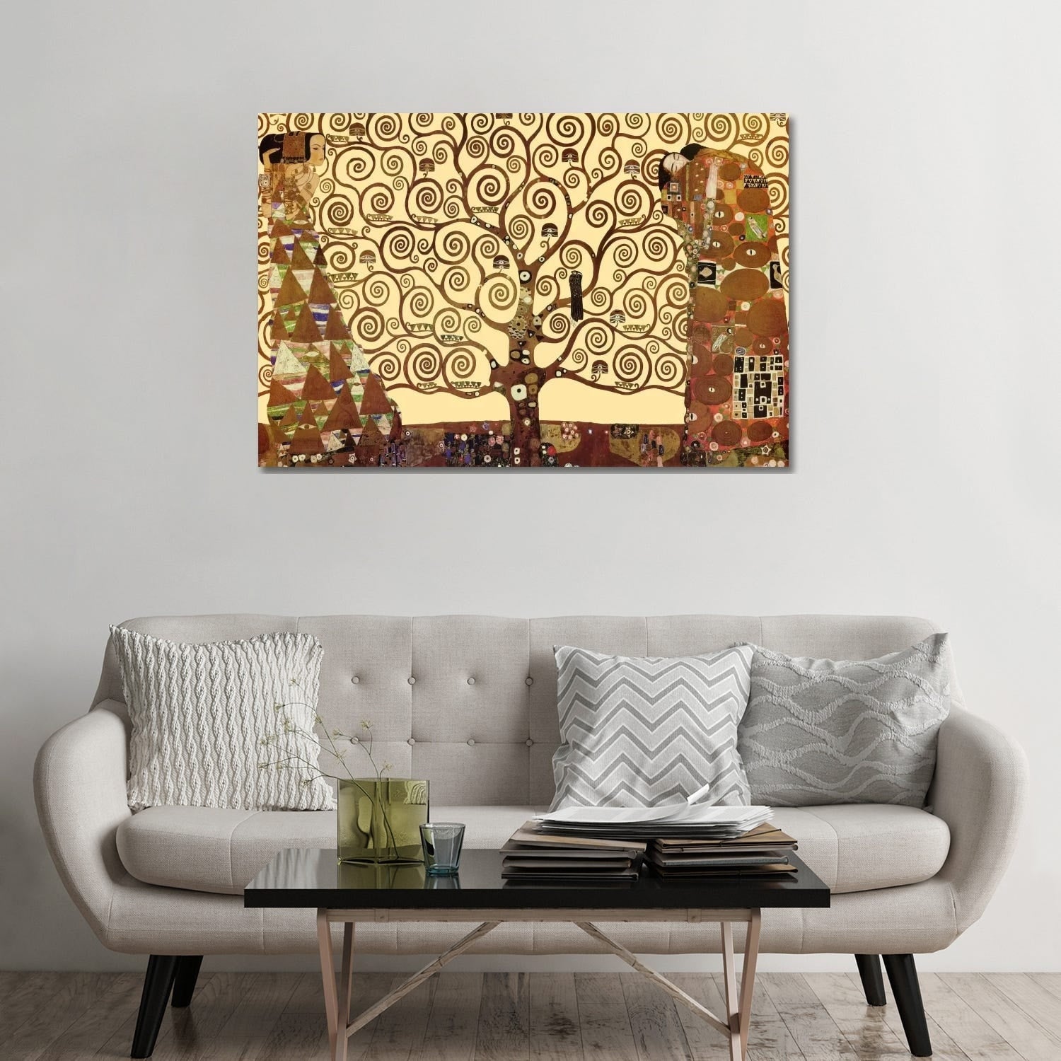 Icanvas The Tree Of Life By Gustav Klimt Canvas Print Wall Art
