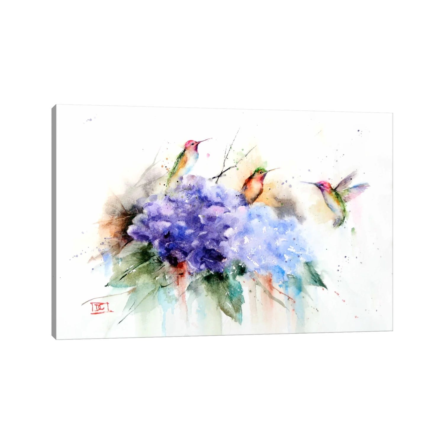 Icanvas Three Hummingbirds By Dean Crouser Canvas Print