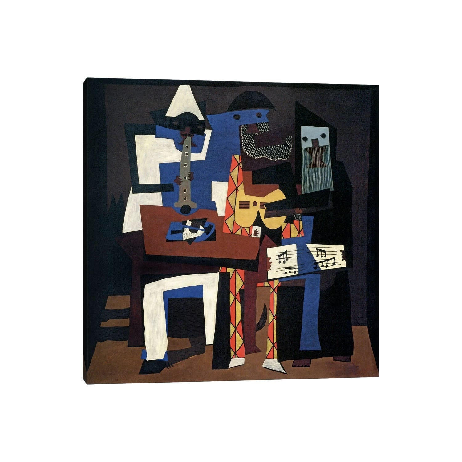 Icanvas Three Musicians By Pablo Picasso Canvas Print