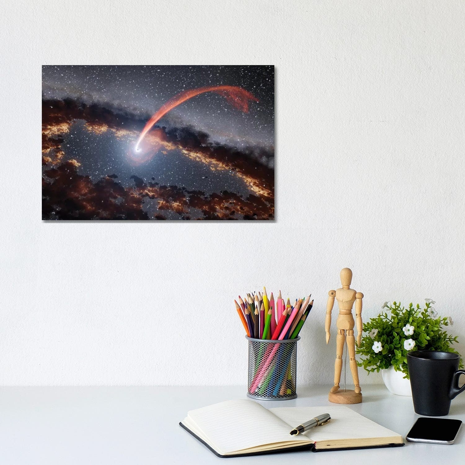 Icanvas Tidal Disruption Flare Illustration By Nasa Canvas Print