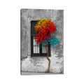 Icanvas Tree In Front Of Window Rainbow Pop Color Pop By Panoramic Images