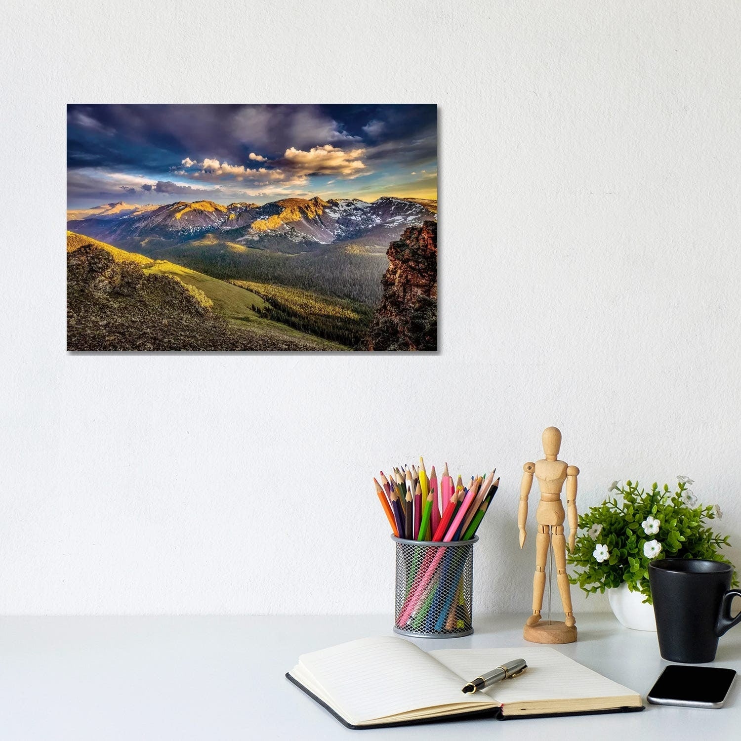 Rocky Mountain Np Sunset By Jaynes Gallery Gallery Wrapped Canvas Print