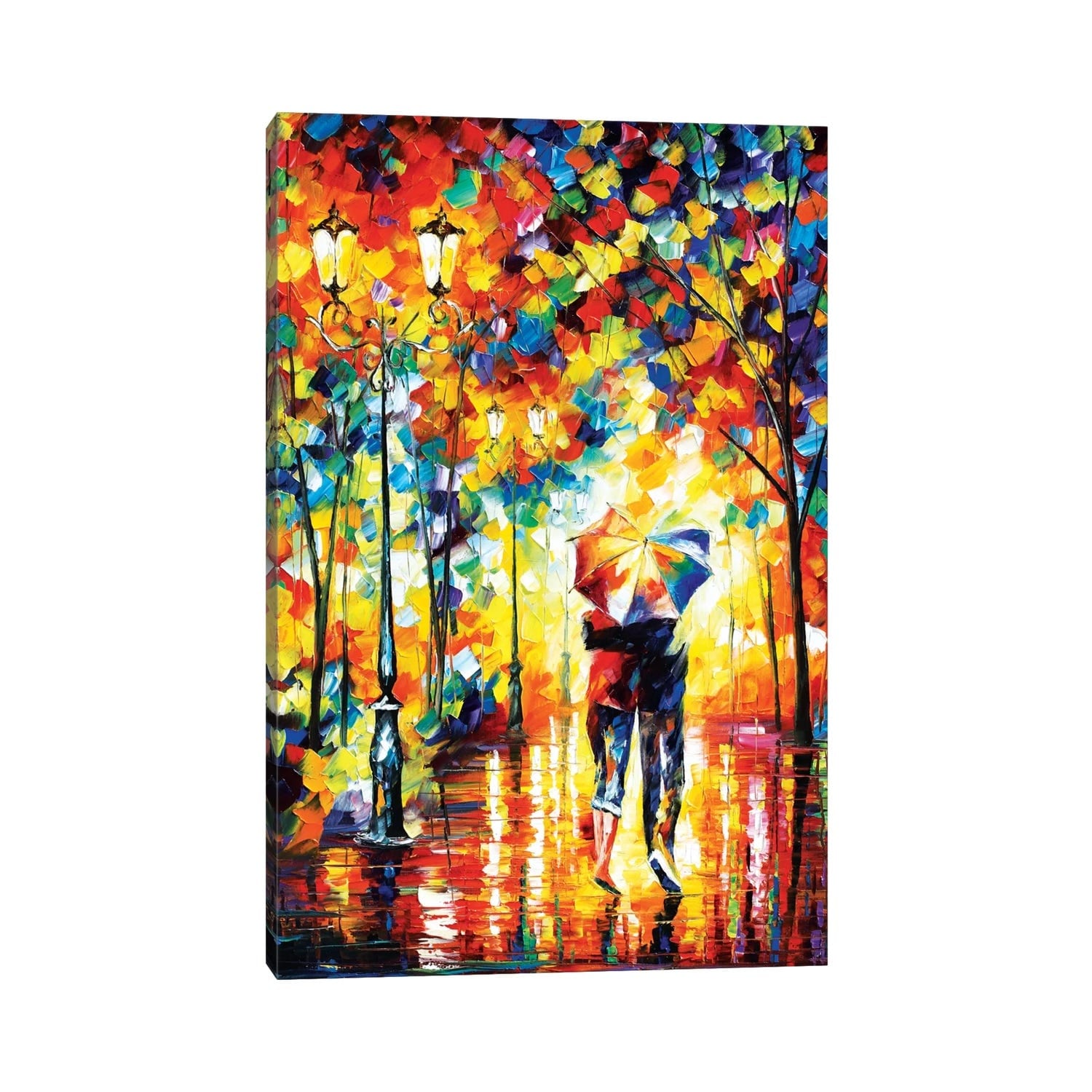 Icanvas Under One Umbrella By Leonid Afremov Canvas Print