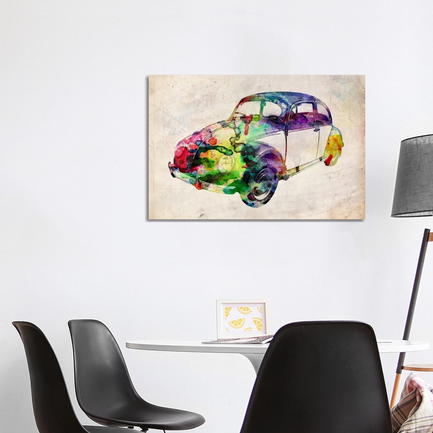 Icanvas Michael Thompsett Vw Beetle Urban Canvas Print Wall Art