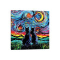 Van Goghs Cats By Aja Trier Gallery Wrapped Canvas Print