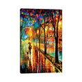 Icanvas Walk With Dog By Leonid Afremov Canvas Print