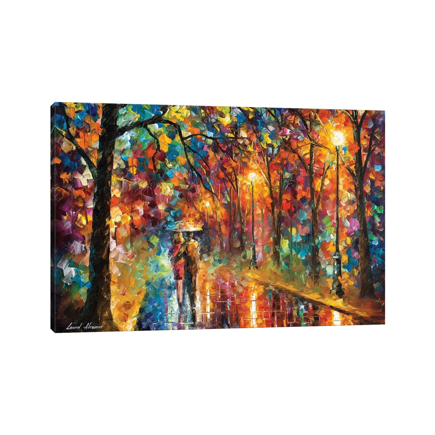 Icanvas Walking In The Rain By Leonid Afremov