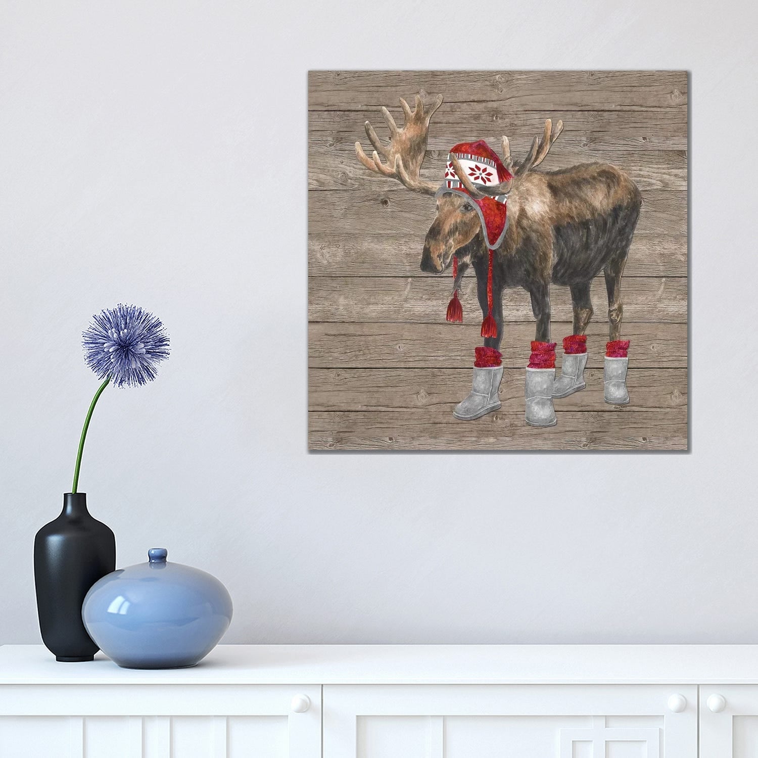 Icanvas Warm In The Wilderness Moose By Tara Reed