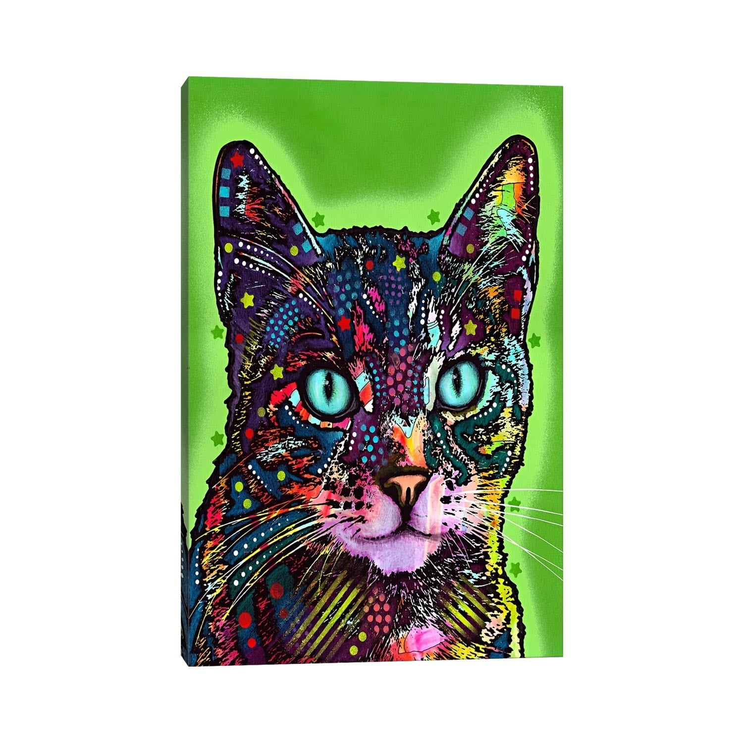 Icanvas Watchful Cat By Dean Russo Canvas Print