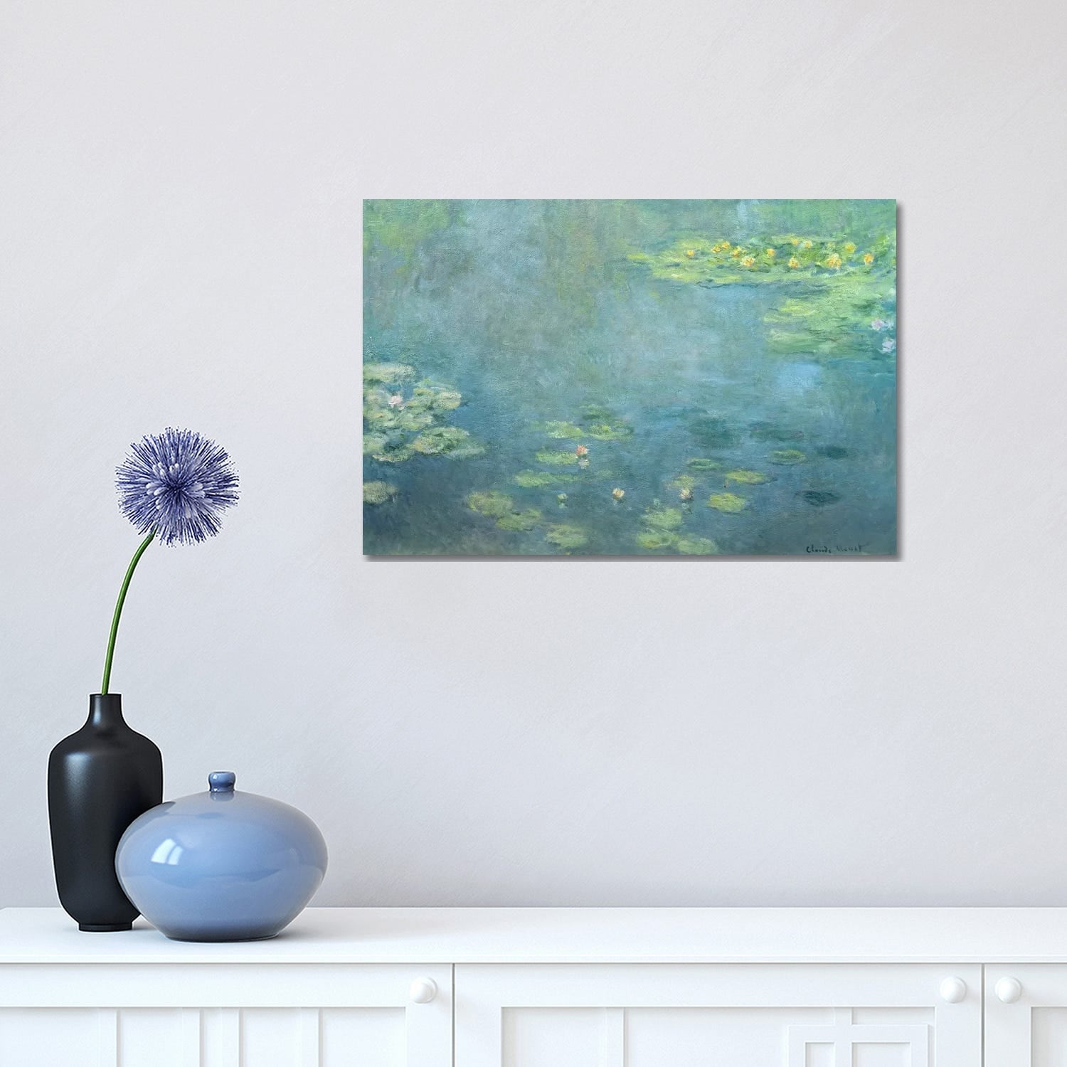 Icanvas Waterlilies By Claude Monet Canvas Print