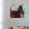 Icanvas Wild Brown Horse By Irena Orlov Canvas Print