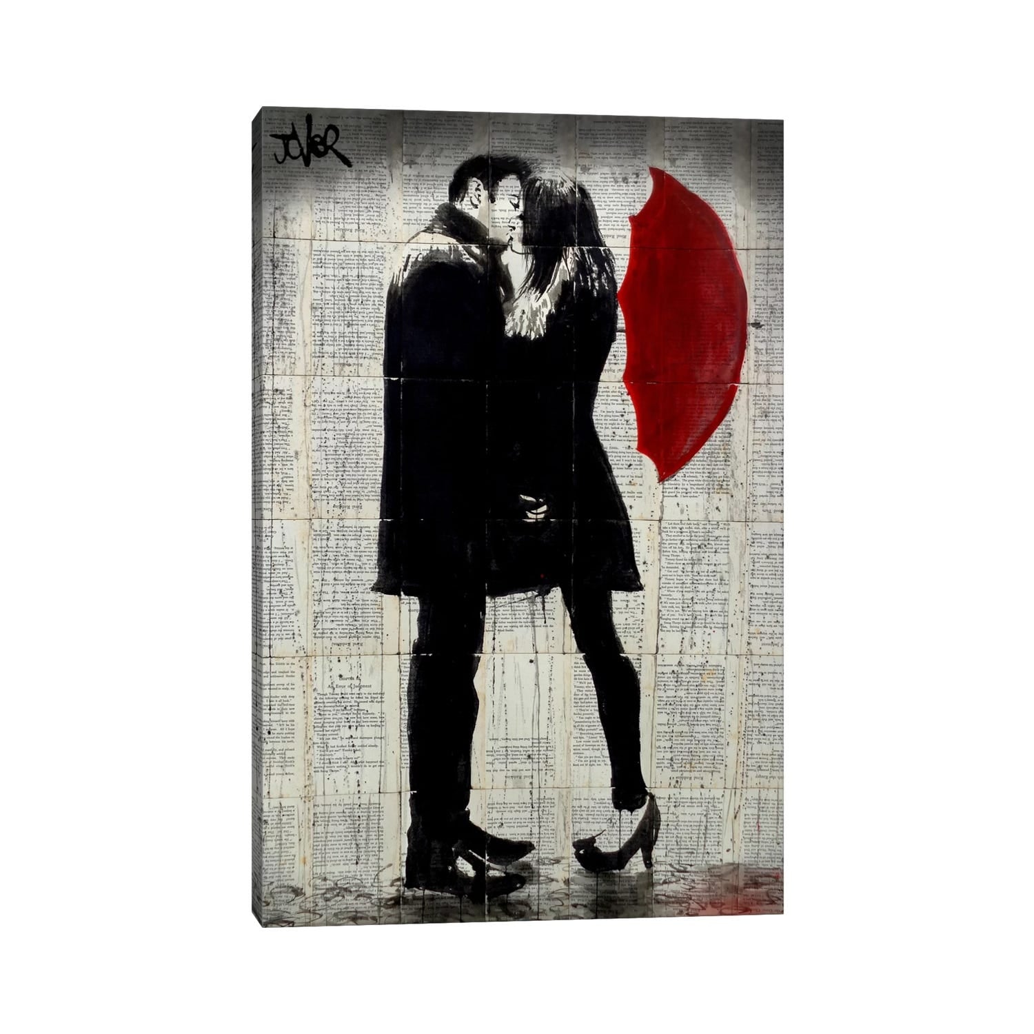 Icanvas Winters Kiss By Loui Jover Canvas Print