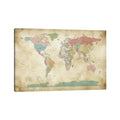 Icanvas Michael Thompsett World Cities Map Canvas Print Wall Art