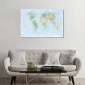 Icanvas Michael Thompsett World Map Iii Canvas Print Wall Art