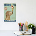 Icanvas Yellow Labrador Ice Cream By Fab Funky Canvas Print