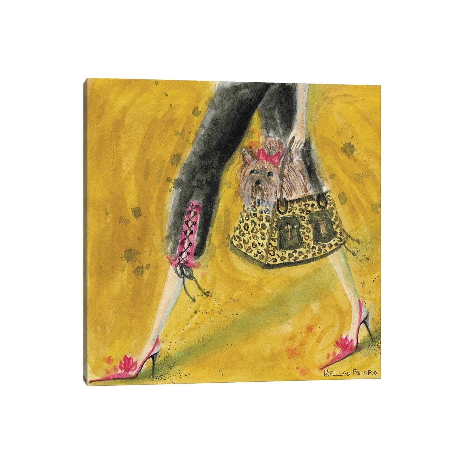 Icanvas Yorkie By Bella Pilar Canvas Print