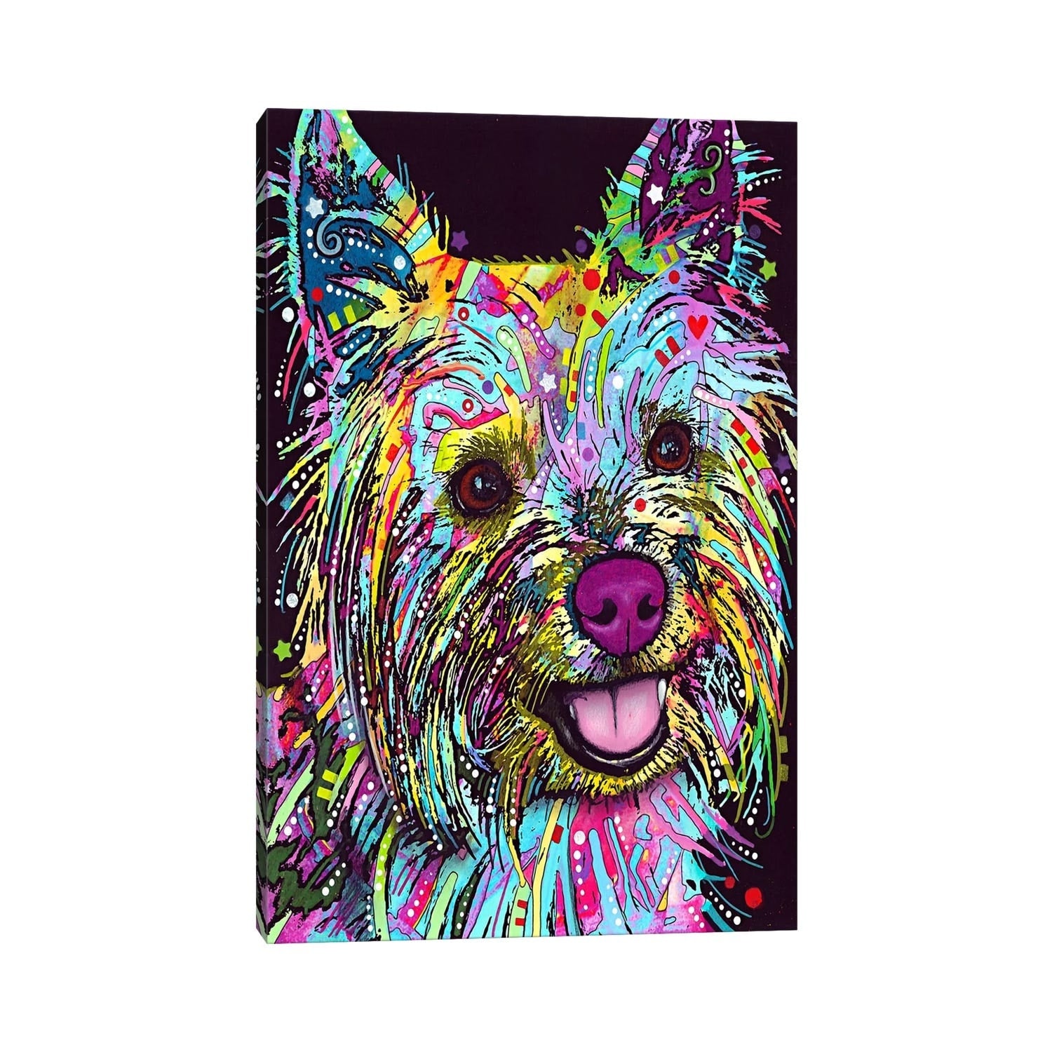 Icanvas Yorkie By Dean Russo Canvas Print