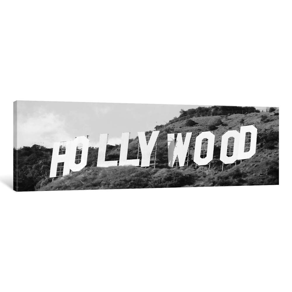 Icanvas Hollywood Sign In Black White