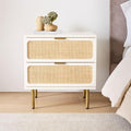 Ida Woven Bedside Table (58 cm)