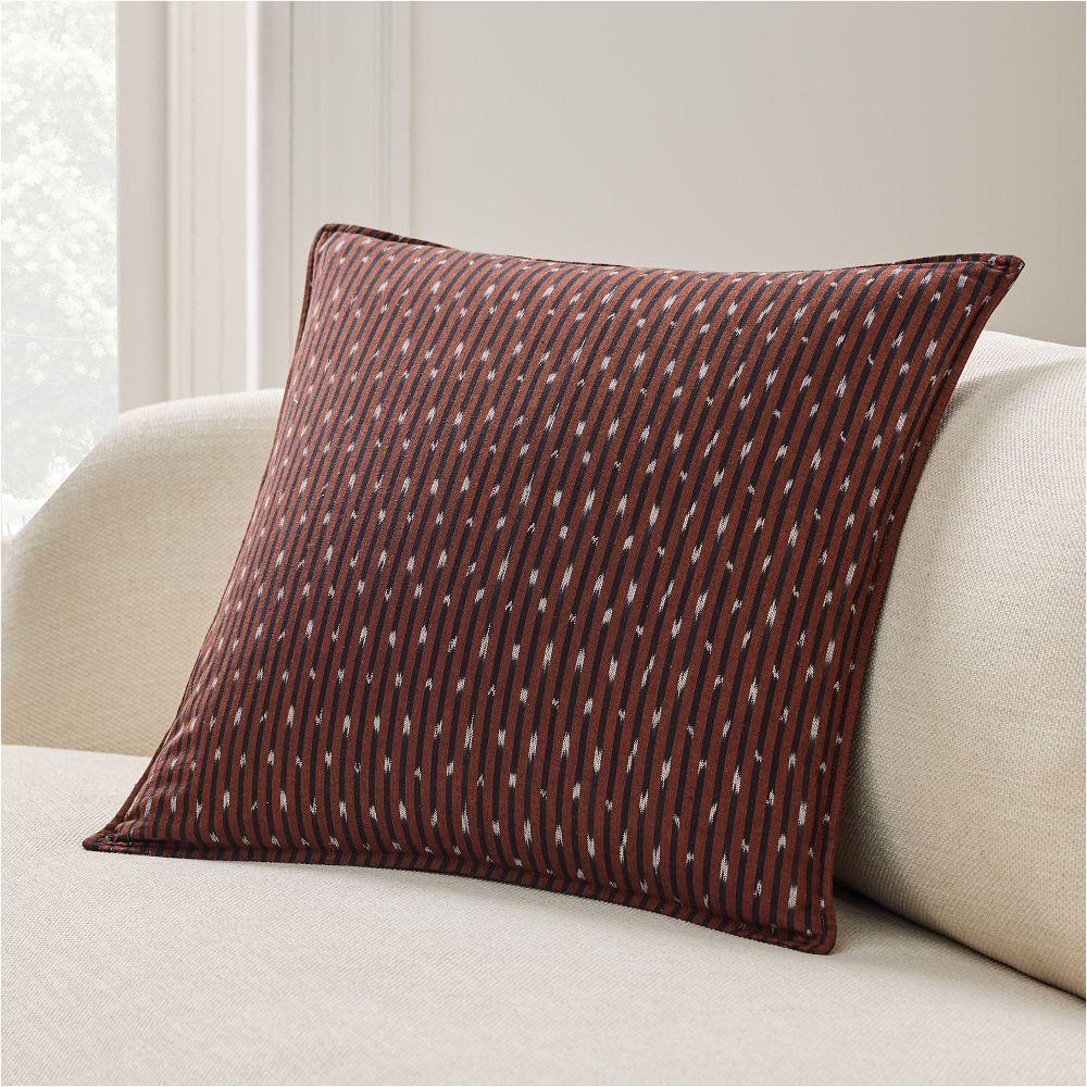 Ikat Dot Stripe Cushion Cover