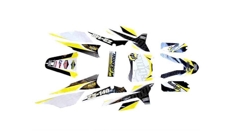 STOMP 140cc Standard Graphics – Yellow/Black