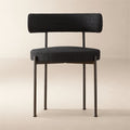 Inesse Black Boucle Counter Stool