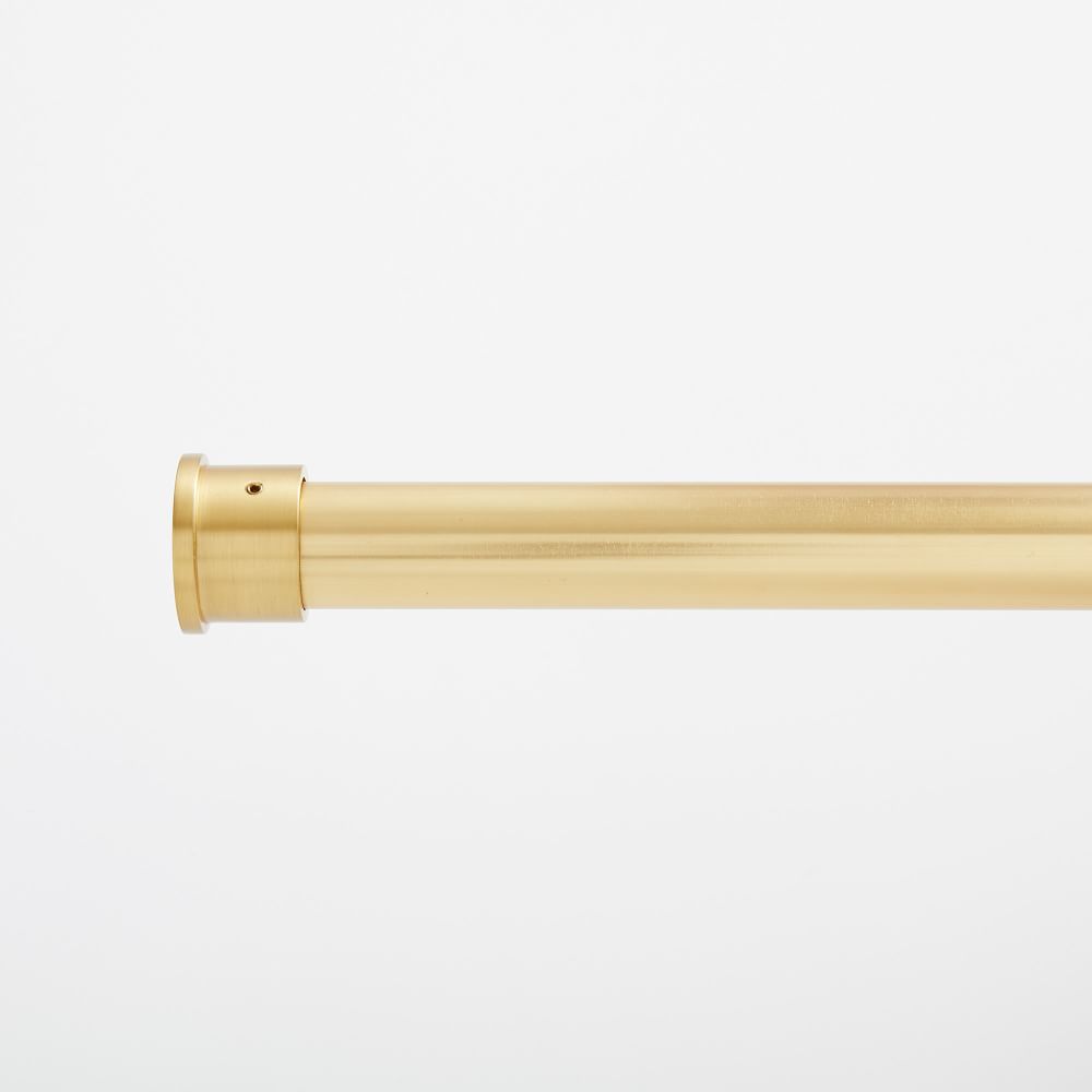 Inside Mount Curtain Pole - Antique Brass