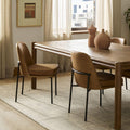Jack Metal Frame Leather Dining Chair