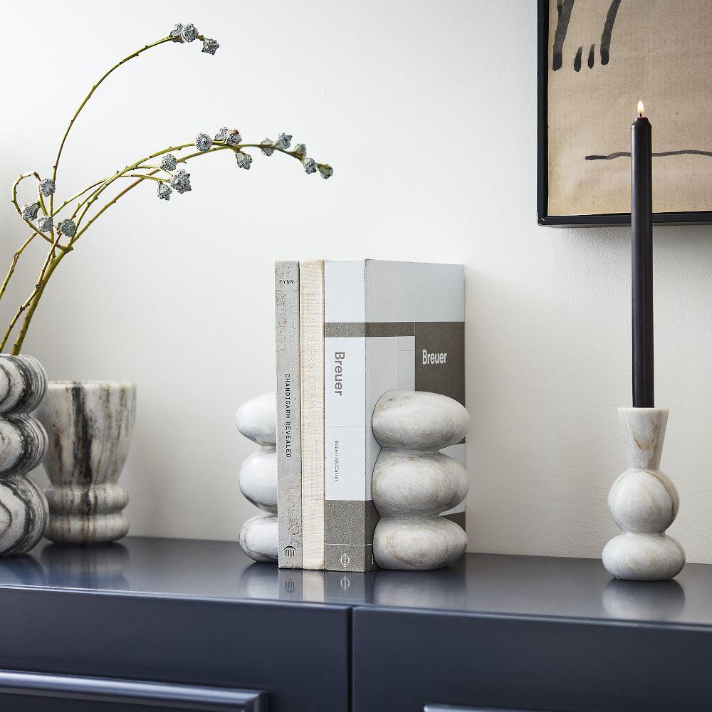 Kali Marble Bookends (Set of 2)