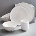 Kanto Glazed Stoneware Dinnerware - White