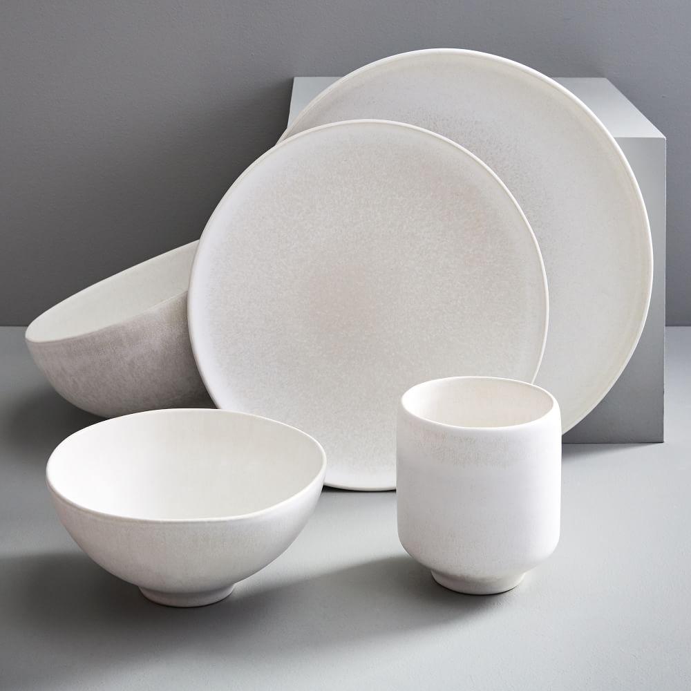 Kanto Glazed Stoneware Dinnerware - White