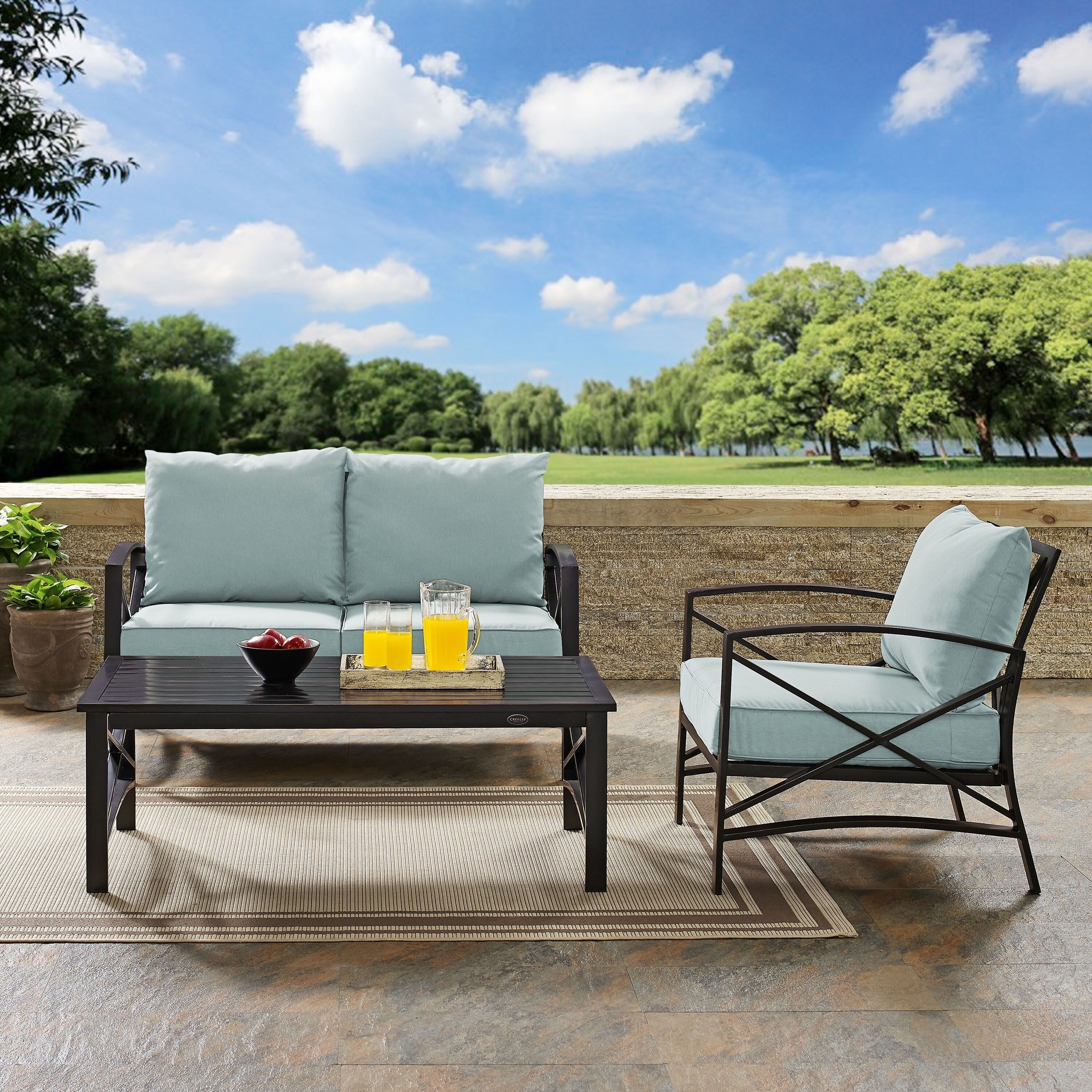 Kaplan 3 Piece Outdoor Seating Set