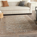 Kathy Ireland Malta Ivory Blue Area Rug By Nourison 53 X 77