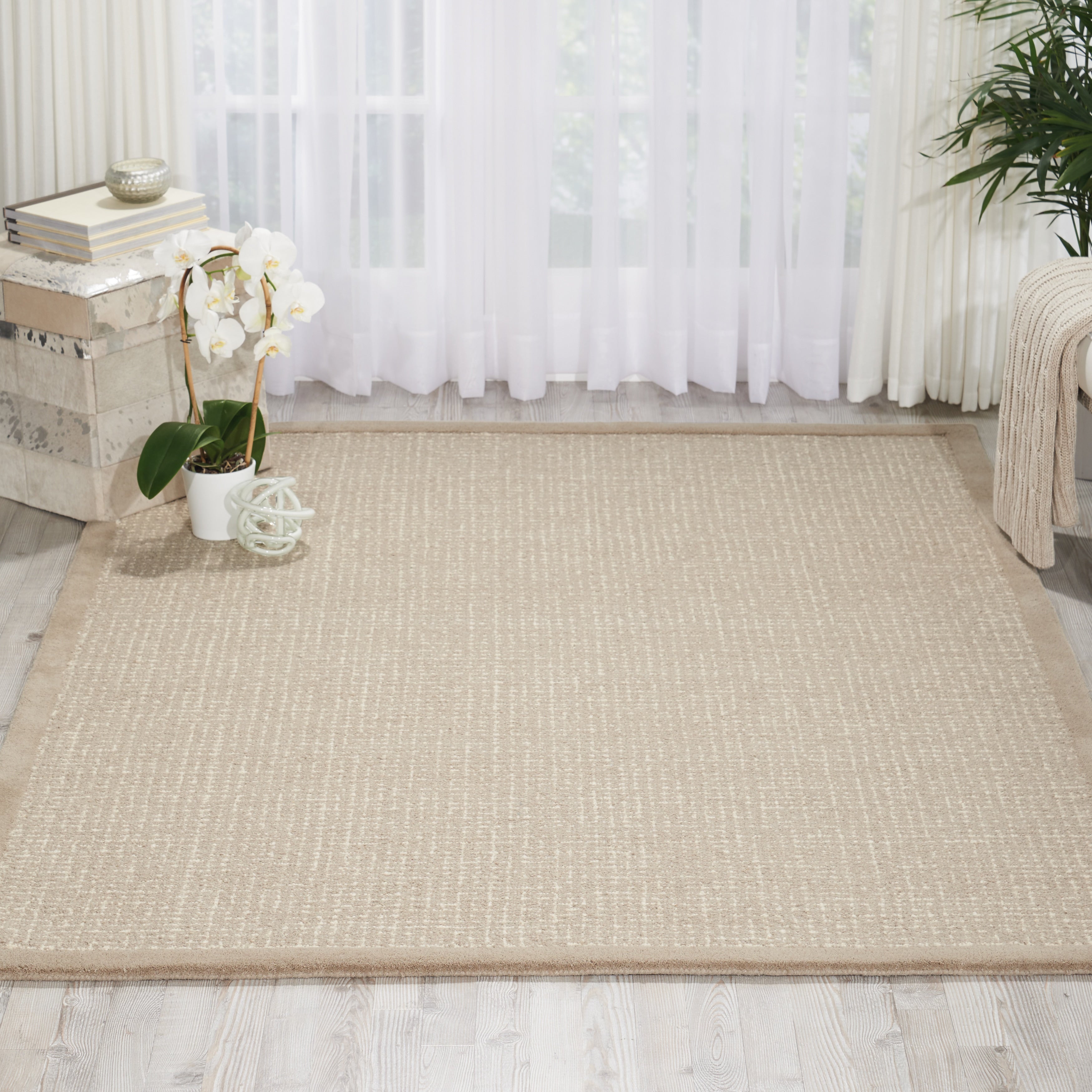 Kathy Ireland River Brook Taupe Ivory Area Rug By Nourison 79 X 99