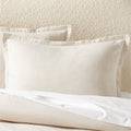Kellen Organic Cotton-Blend Natural King Duvet Cover
