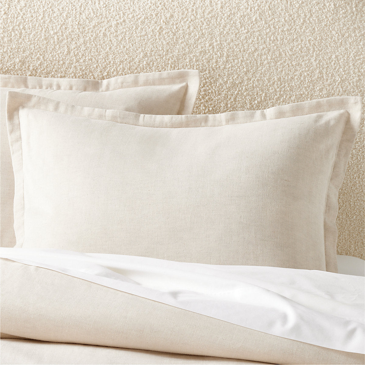 Kellen Organic Cotton-Blend Natural King Duvet Cover