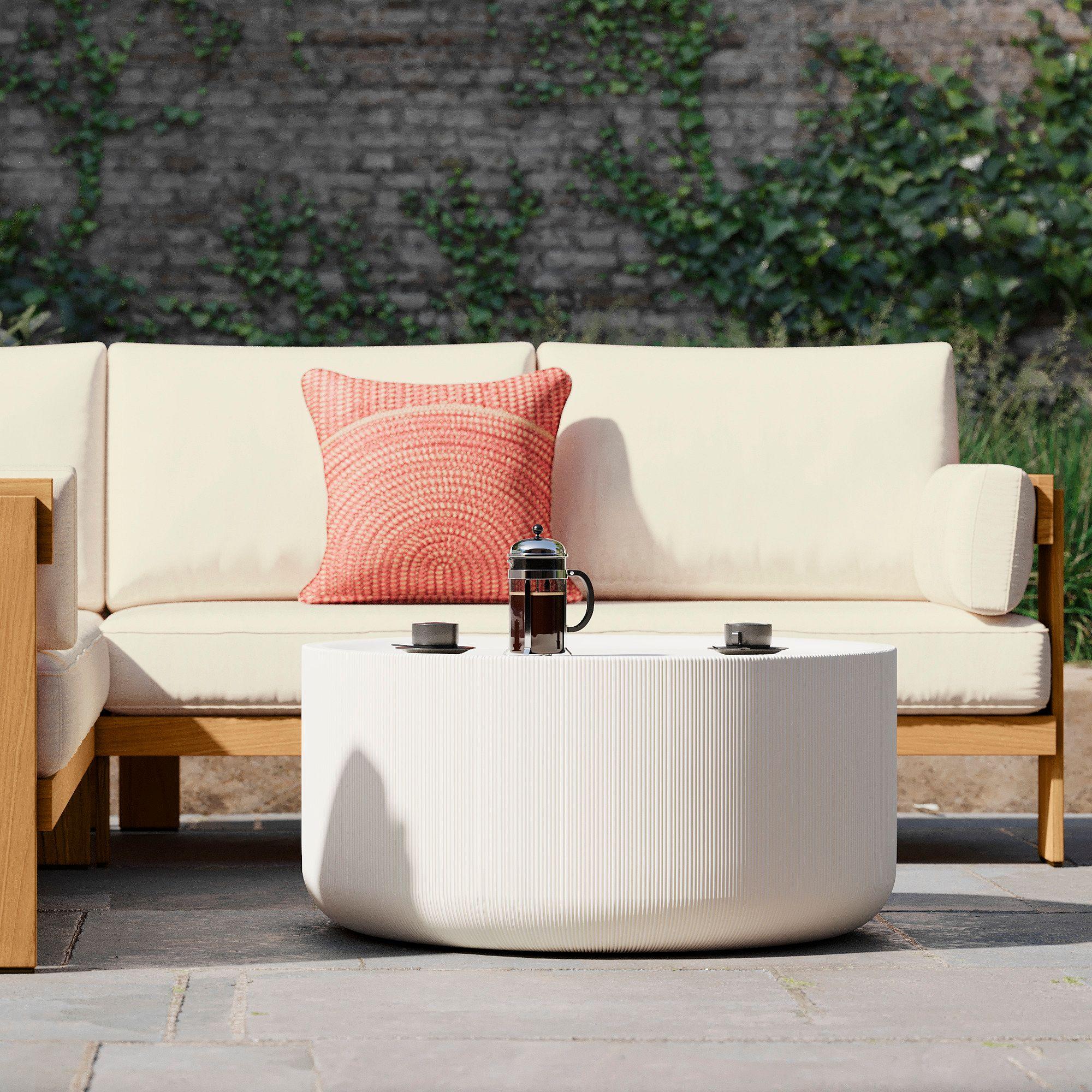 Kos Indoor/Outdoor Garden Concrete Coffee Table (86 cm)