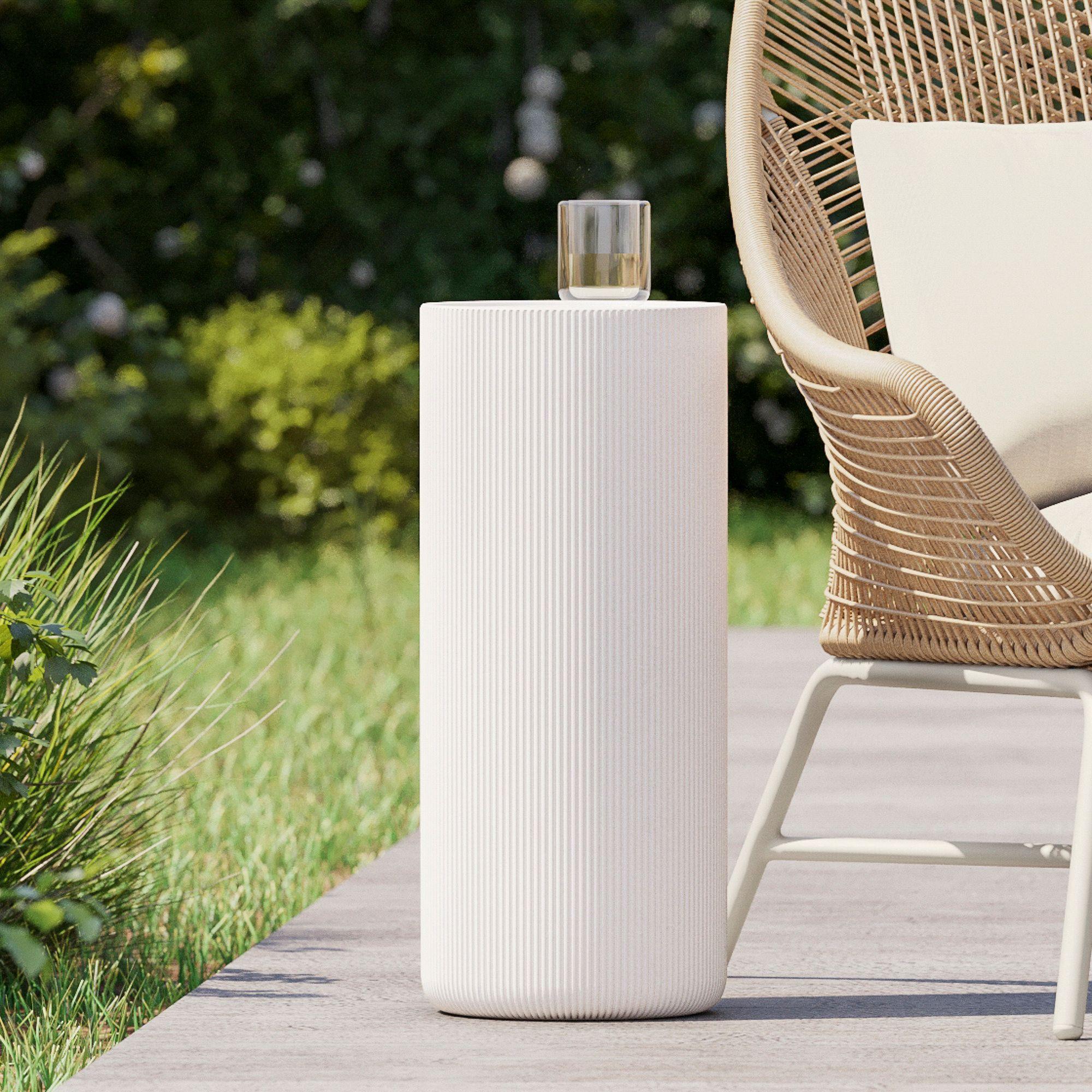 Kos Indoor/Outdoor Concrete Drink Table (25 cm)