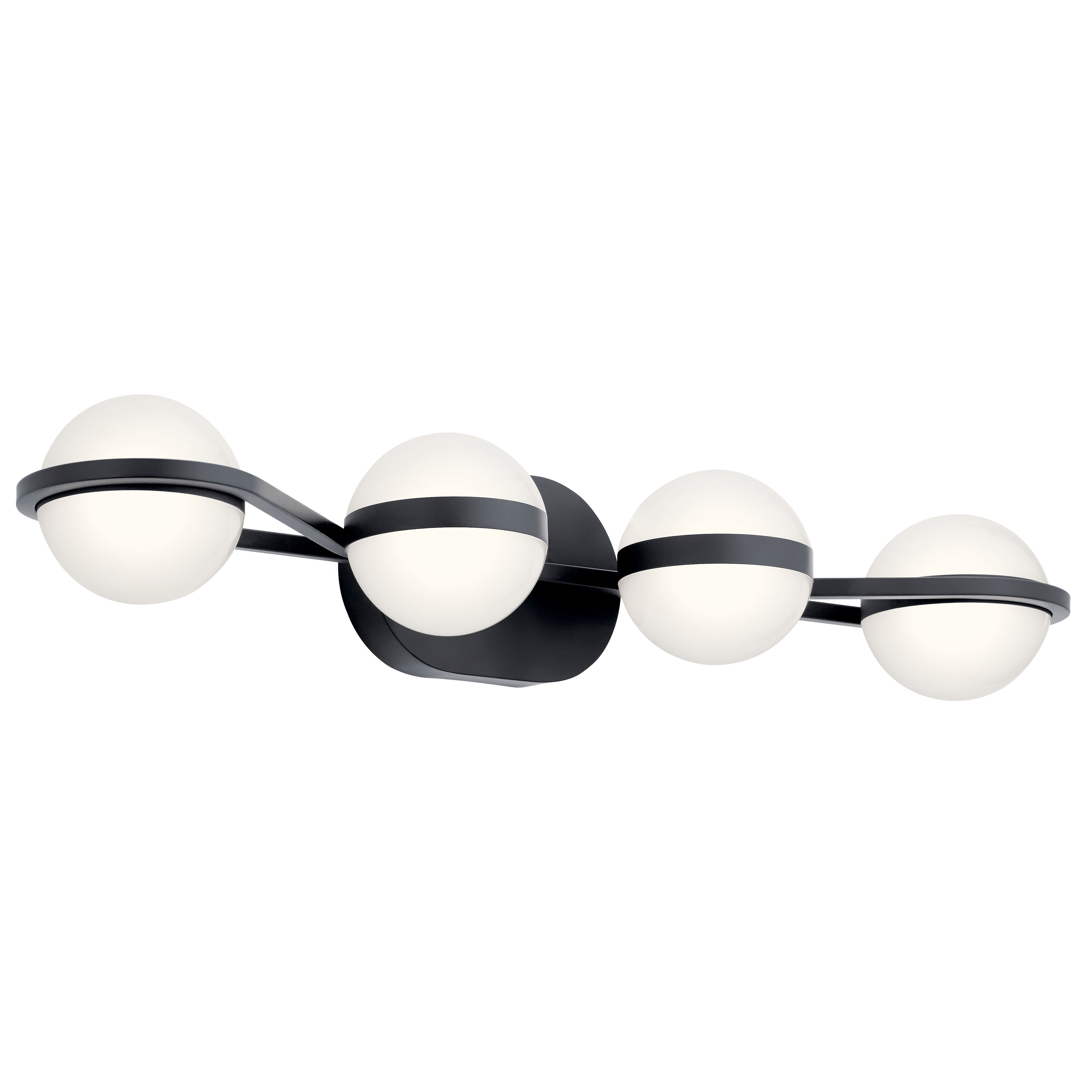 Lan Brettin Collection 4 Light Led Vanity Light Matte Black