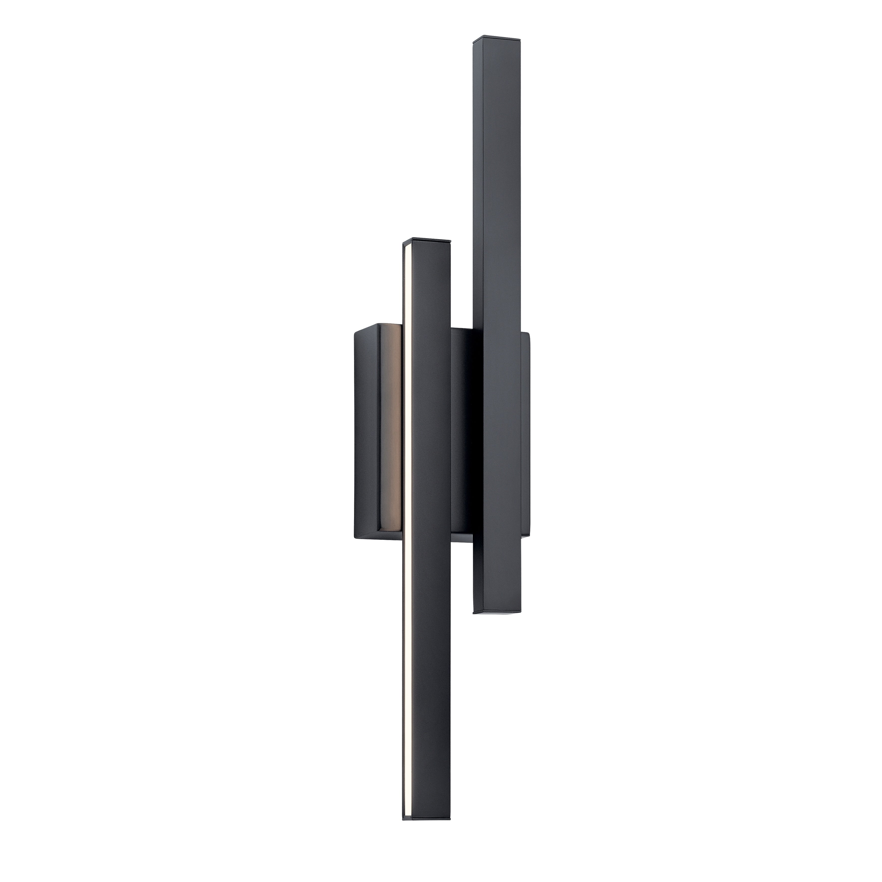 Lan Idril 2 Light Led Wall Sconce Matte Black